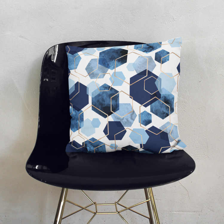 Cojín de microfibra Elegant hexagons - geometric motifs shown on a white background cushions 146921 additionalImage 3