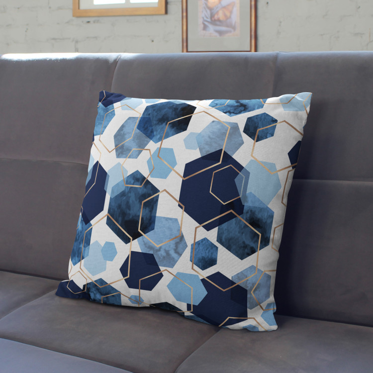 Cojín de microfibra Elegant hexagons - geometric motifs shown on a white background cushions 146921 additionalImage 2