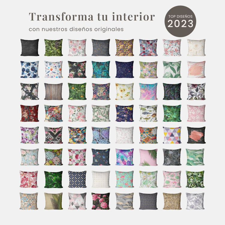Cojín de microfibra Elegant hexagons - geometric motifs shown on a white background cushions 146921 additionalImage 8