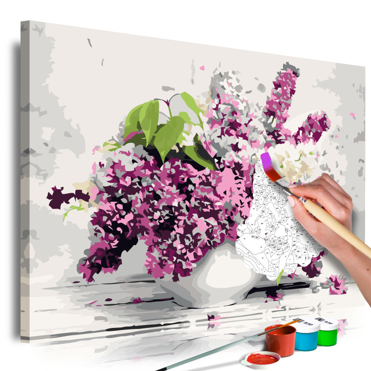 Cuadro para pintar con números Vase and Flowers 107531 additionalImage 3