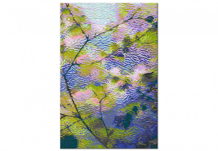  Dibujo para pintar con números View From the Window - Twigs With Small Green, Purple and Pink Leaves 146231 additionalImage 3