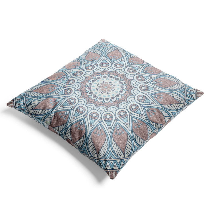 Cojin de velour Bluish Mandala - Decorative Composition With Oriental Ornamentation 151341 additionalImage 2