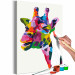 Cuadro para pintar con números Colourful Giraffe 117451 additionalThumb 3