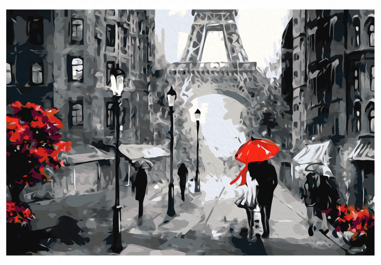  Dibujo para pintar con números Enamorados en París 107161 additionalImage 7