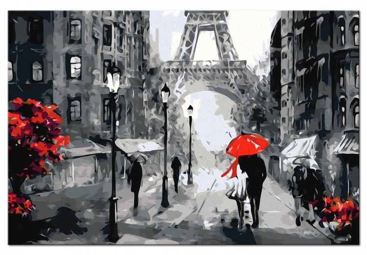  Dibujo para pintar con números Enamorados en París 107161 additionalImage 6