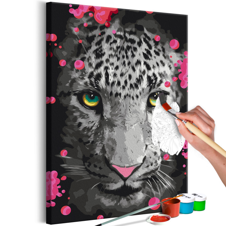  Dibujo para pintar con números Emerald-Eyed Leopard 142771 additionalImage 3