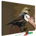 Cuadro para pintar con números Bird on Branch 114881 additionalThumb 3