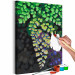 Cuadro para pintar por números Freshness - Delicate Green Leaves Turning Beige 146202 additionalThumb 7