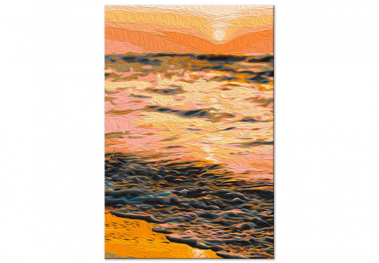 Cuadro numerado para pintar Sweet Evening - Orange Calm Sea at Sunset 145212 additionalImage 5
