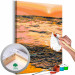 Cuadro numerado para pintar Sweet Evening - Orange Calm Sea at Sunset 145212