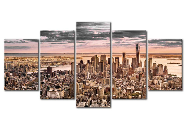 Gráfico en el vidrio acrílico New York City: Morning Sky [Glass] 92512 additionalImage 2