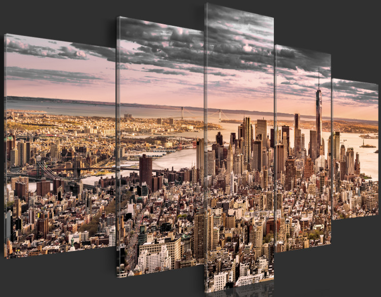 Gráfico en el vidrio acrílico New York City: Morning Sky [Glass] 92512 additionalImage 5
