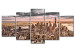 Gráfico en el vidrio acrílico New York City: Morning Sky [Glass] 92512 additionalThumb 2