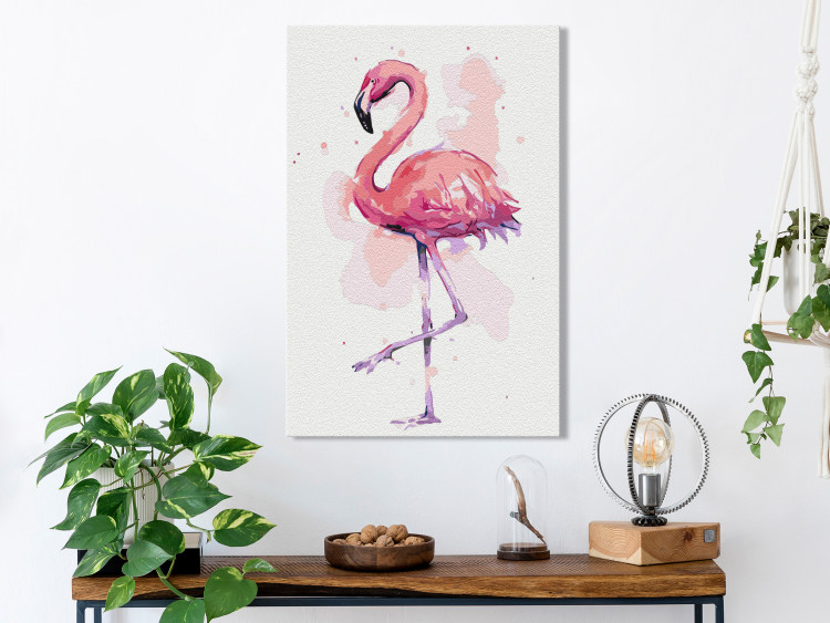 Cuadro para pintar con números Friendly Flamingo 132122 additionalImage 2