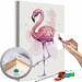 Cuadro para pintar con números Friendly Flamingo 132122