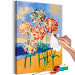  Dibujo para pintar con números Delicate Carnations - Colorful Flowers, Sand, Water and Green Leaves 144522 additionalThumb 3