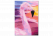  Dibujo para pintar con números Candy Flamingo - Pink Bird on a Colorful Expressive Background 144622 additionalThumb 6