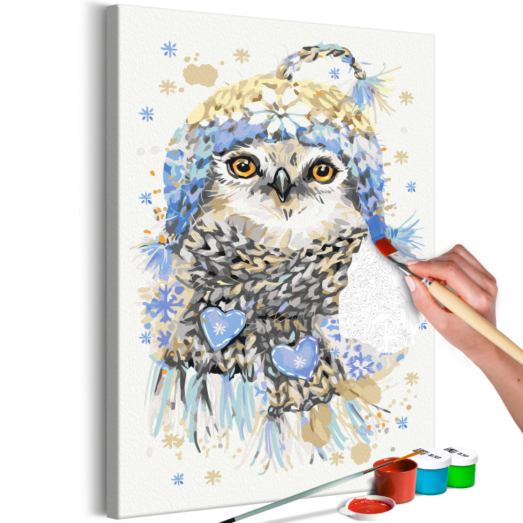 Cuadro para pintar con números Cold Owl 131442 additionalImage 7