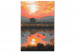 Cuadro numerado para pintar Peaceful Lake - Landscape with Sunset over the Water 146552 additionalThumb 4