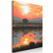 Cuadro numerado para pintar Peaceful Lake - Landscape with Sunset over the Water 146552 additionalThumb 6