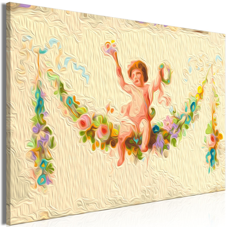  Dibujo para pintar con números Cute Boy - Little Cupid Sitting on a Flower Garland 148462 additionalImage 5