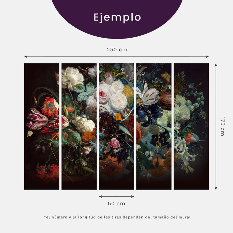 Fotomural decorativo Explosión de colores - mapa del mundo con motivos en acuarela 59962 additionalImage 10