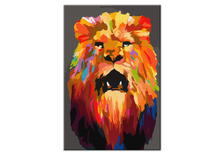Cuadro numerado para pintar Colourful Lion (Small) 117472 additionalImage 5