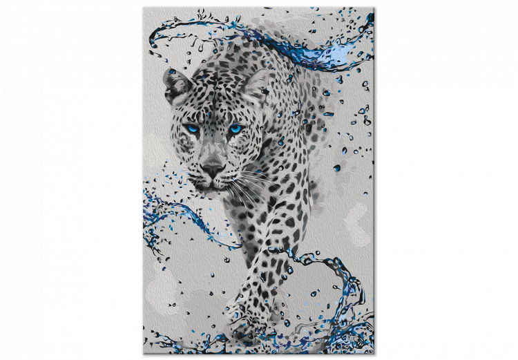 Cuadro para pintar por números Blue Breeze and Leopard 142572 additionalImage 6