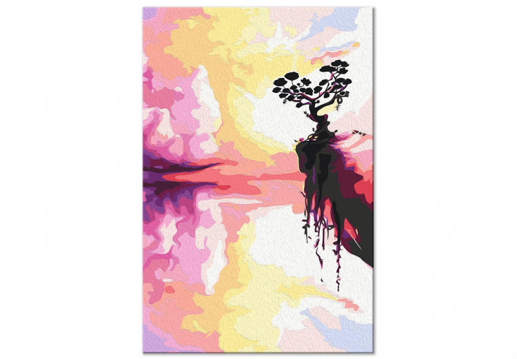 Cuadro para pintar con números Magical Sunset - Landscape With a Colorful Sky and a Tree 144082 additionalImage 6