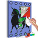 Cuadro numerado para pintar Dignified Animal - Man With a Banner Riding a Unicorn 144092 additionalThumb 6