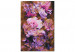 Cuadro para pintar con números Vintage Bouquet - Violet, Pink and Powdery Flowers on a Brown Background 146192 additionalThumb 4