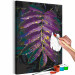  Dibujo para pintar con números Jungle Vegetation - Large Purple Leaf With Raindrops 146203 additionalThumb 6