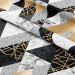 Cortina Elegenat geometry - a minimalist design with imitation marble and gold 147323 additionalThumb 2