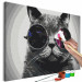 Cuadro para pintar con números Cat With Glasses 132033 additionalThumb 3