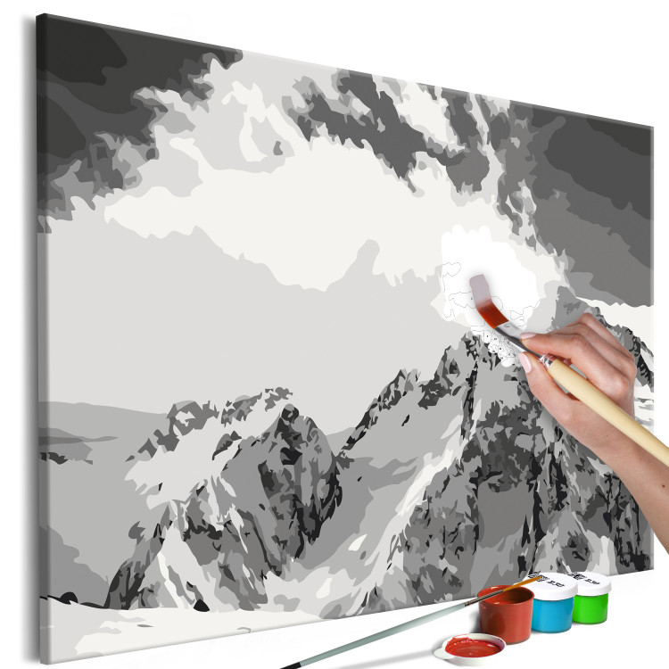 Cuadro numerado para pintar Snow-Capped Mountains 138333 additionalImage 5