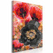 Cuadro numerado para pintar Blooming Poppies - Three Flowers and Black, Red and Gold Accessories 144143 additionalThumb 7