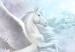 Fotomural Unicorn and Magic Tree - Blue and Rainbow Land in the Clouds 148543 additionalThumb 7