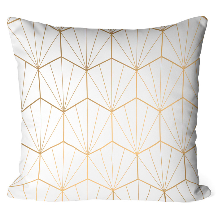 Cojín de microfibra Hexagon symmetry - an abstract geometric art deco composition cushions 146853
