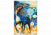 Cuadro numerado para pintar Horse and Dandelions 143663 additionalThumb 6