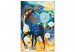 Cuadro numerado para pintar Horse and Dandelions 143663 additionalThumb 5