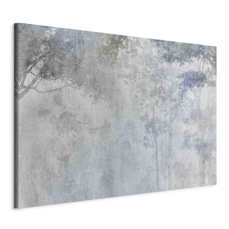 Cuadro decorativo Trees in the Fog - Nature in Gray and Blue Shades 151463 additionalImage 2