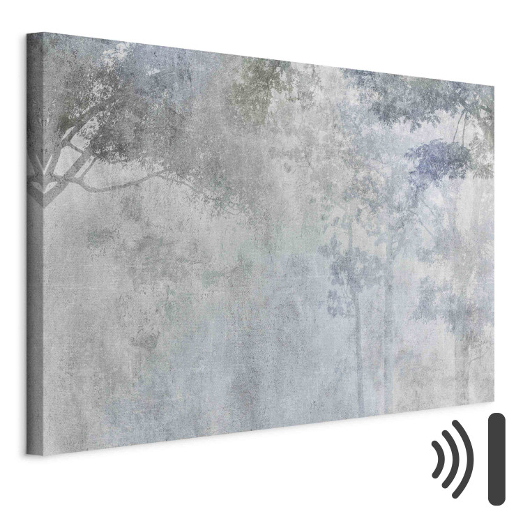 Cuadro decorativo Trees in the Fog - Nature in Gray and Blue Shades 151463 additionalImage 8