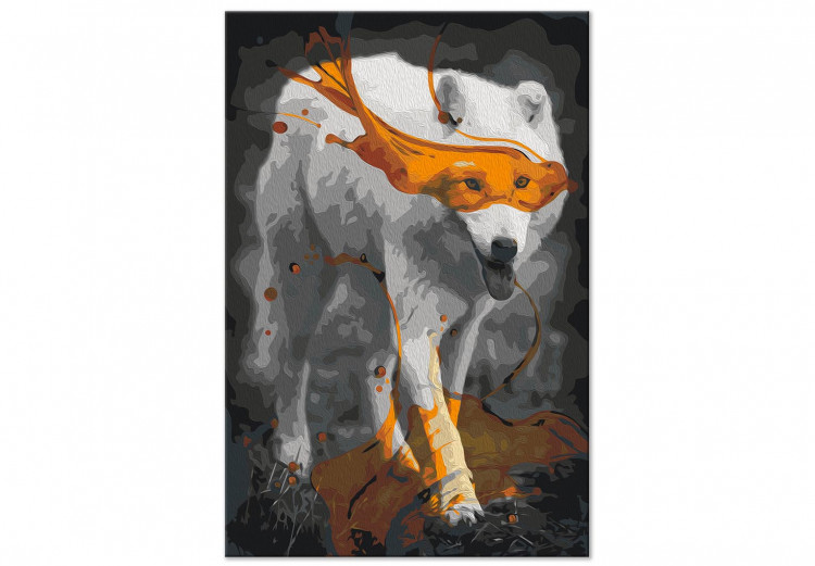 Cuadro para pintar por números White Wolf and Orange Juice 142573 additionalImage 6