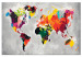  Dibujo para pintar con números Mapa del mundo (colores llamativos) 107483 additionalThumb 6