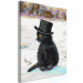 Cuadro para pintar por números Black Cat in the Hat 138483 additionalThumb 3