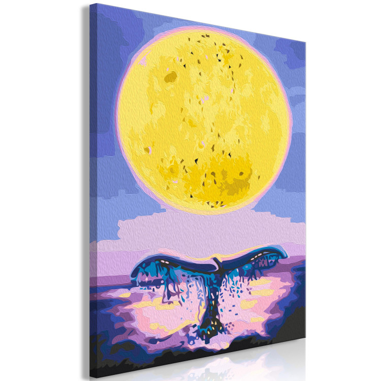  Dibujo para pintar con números Moon and the Underwater Creature - Sea Landscape With a Whale 144083 additionalImage 7