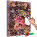 Cuadro numerado para pintar Dry Flowers - A Stately Bouquet in Shades of Pink and Brown, Purple Background 146193 additionalThumb 6