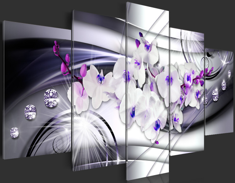 Cuadro en vidrio acrílico Coolness of Orchid [Glass] 92393 additionalImage 6