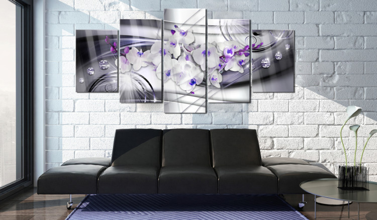 Cuadro en vidrio acrílico Coolness of Orchid [Glass] 92393 additionalImage 3
