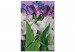 Cuadro para pintar por números Wild Tulips - Blooming White and Purple Flowers, Green Leaves 146204 additionalThumb 4